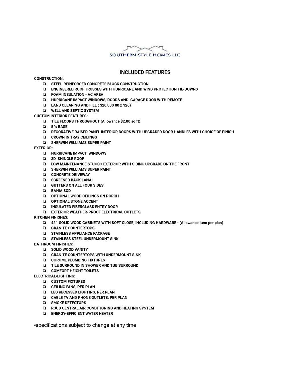 specification-sheet-southern-style-homes